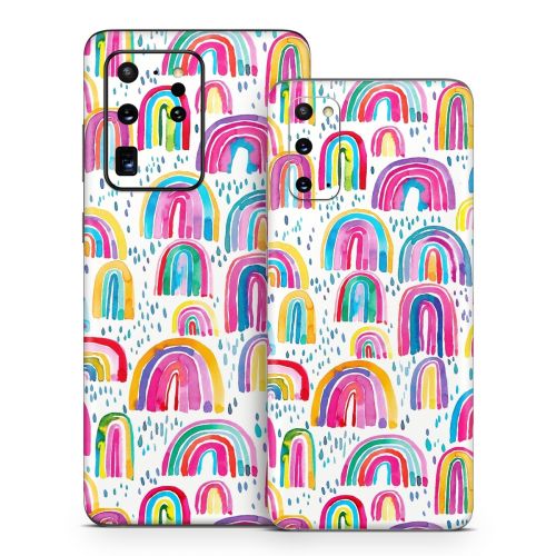 Watercolor Rainbows Samsung Galaxy S20 Series Skin