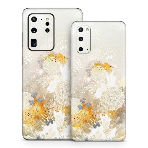 White Velvet Samsung Galaxy S20 Series Skin