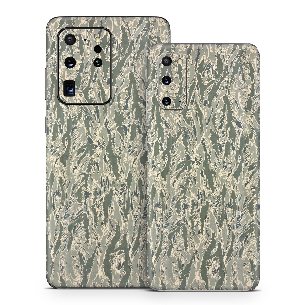 Samsung Galaxy S20 Series Skin design of Pattern, Grass, Plant, with gray, green colors