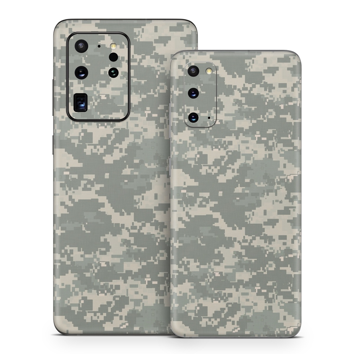 Samsung Galaxy S20 Series Skin design of Military camouflage, Green, Pattern, Uniform, Camouflage, Design, Wallpaper, with gray, green colors