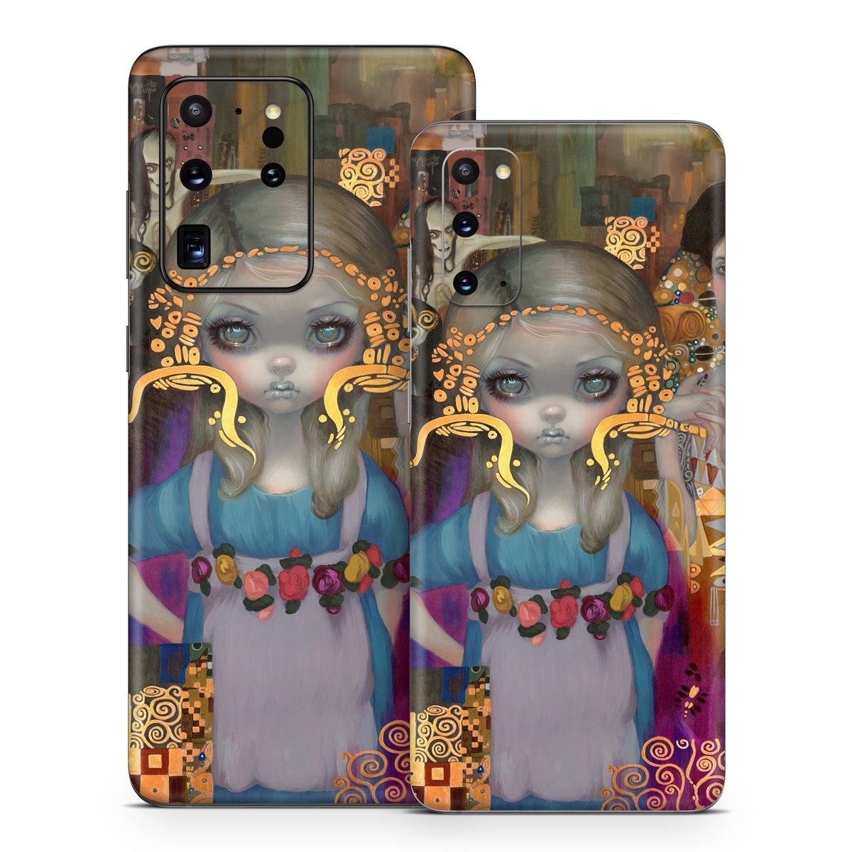 Samsung Galaxy S20 Series Skin design of Art, Temple, Painting, Architecture, Visual arts, Illustration, with yellow, orange, pink, purple, red, brown colors