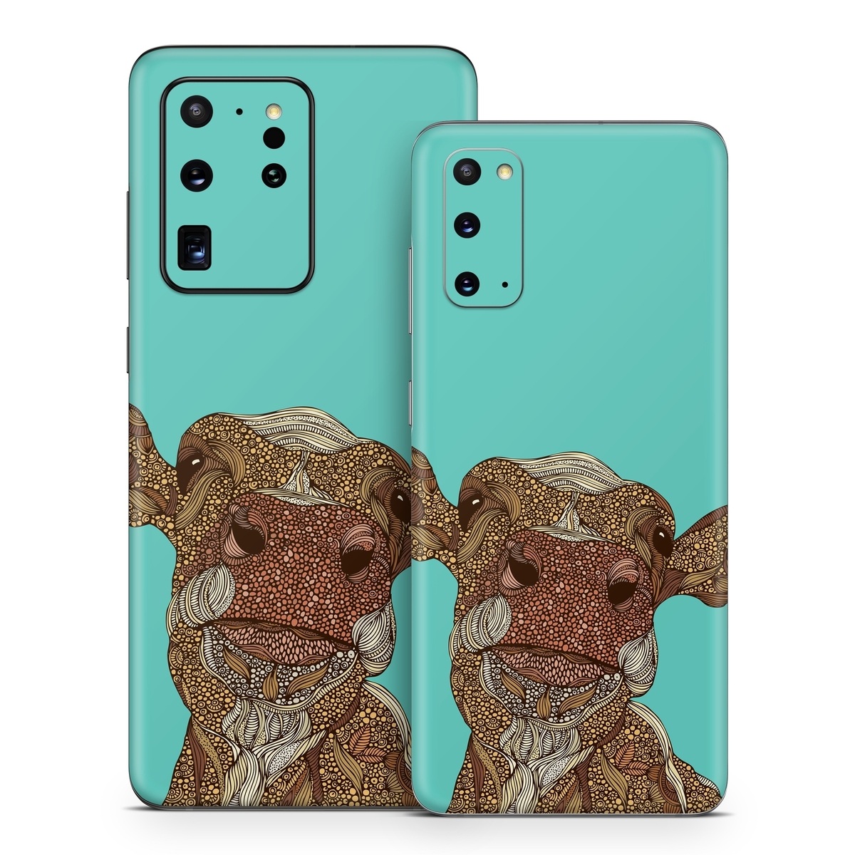 Samsung Galaxy S20 Series Skin design of Head, Illustration, Art, Fictional character, with brown, green colors