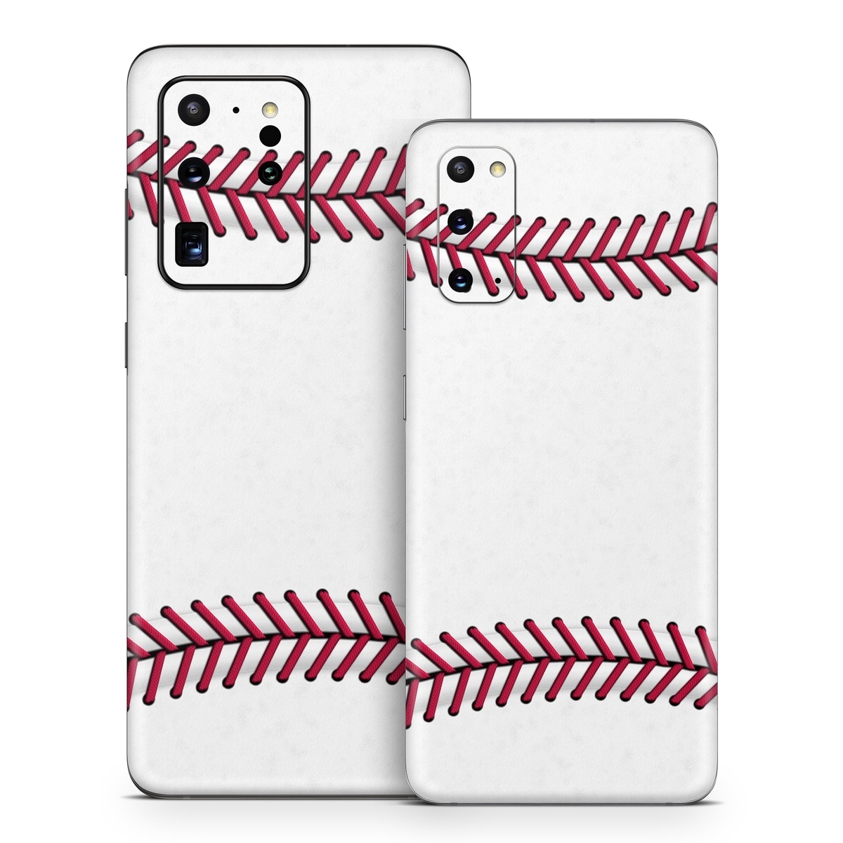 Samsung Galaxy S20 Series Skin design of Red, Line, Pink, Parallel, Paper, with white, red colors