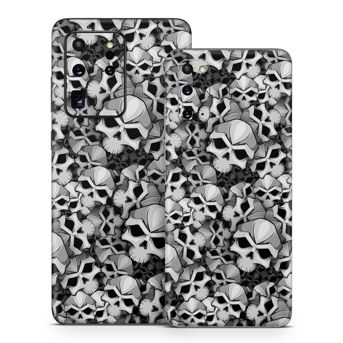 Samsung Galaxy S20 Series Skin design of Pattern, Black-and-white, Monochrome, Ball, Football, Monochrome photography, Design, Font, Stock photography, Photography, with gray, black colors