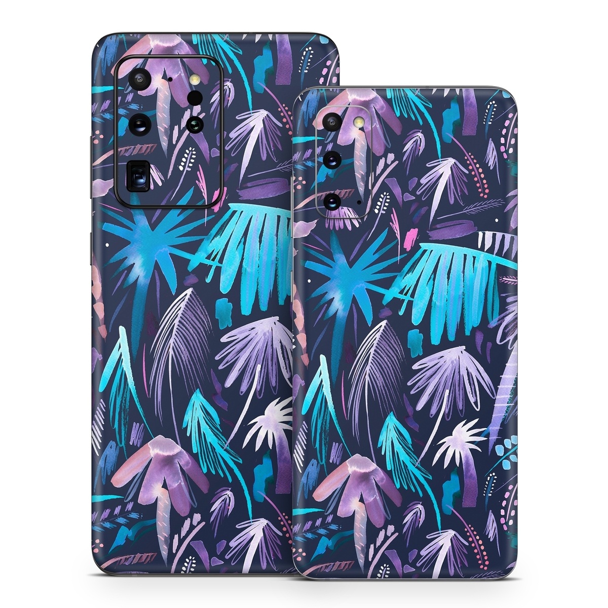 Samsung Galaxy S20 Series Skin design of Purple, Blue, Graffiti, Pattern, Psychedelic art, Art, Violet, Lilac, Design, Electric blue, with blue, purple, black, white, pink colors