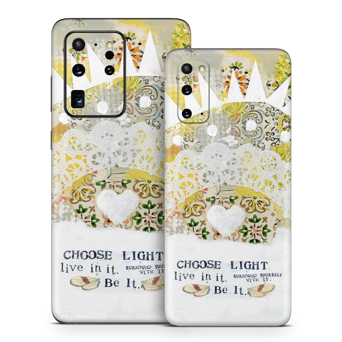 Samsung Galaxy S20 Series Skin design of Font, Greeting card, with yellow, white, green, orange, red, black colors