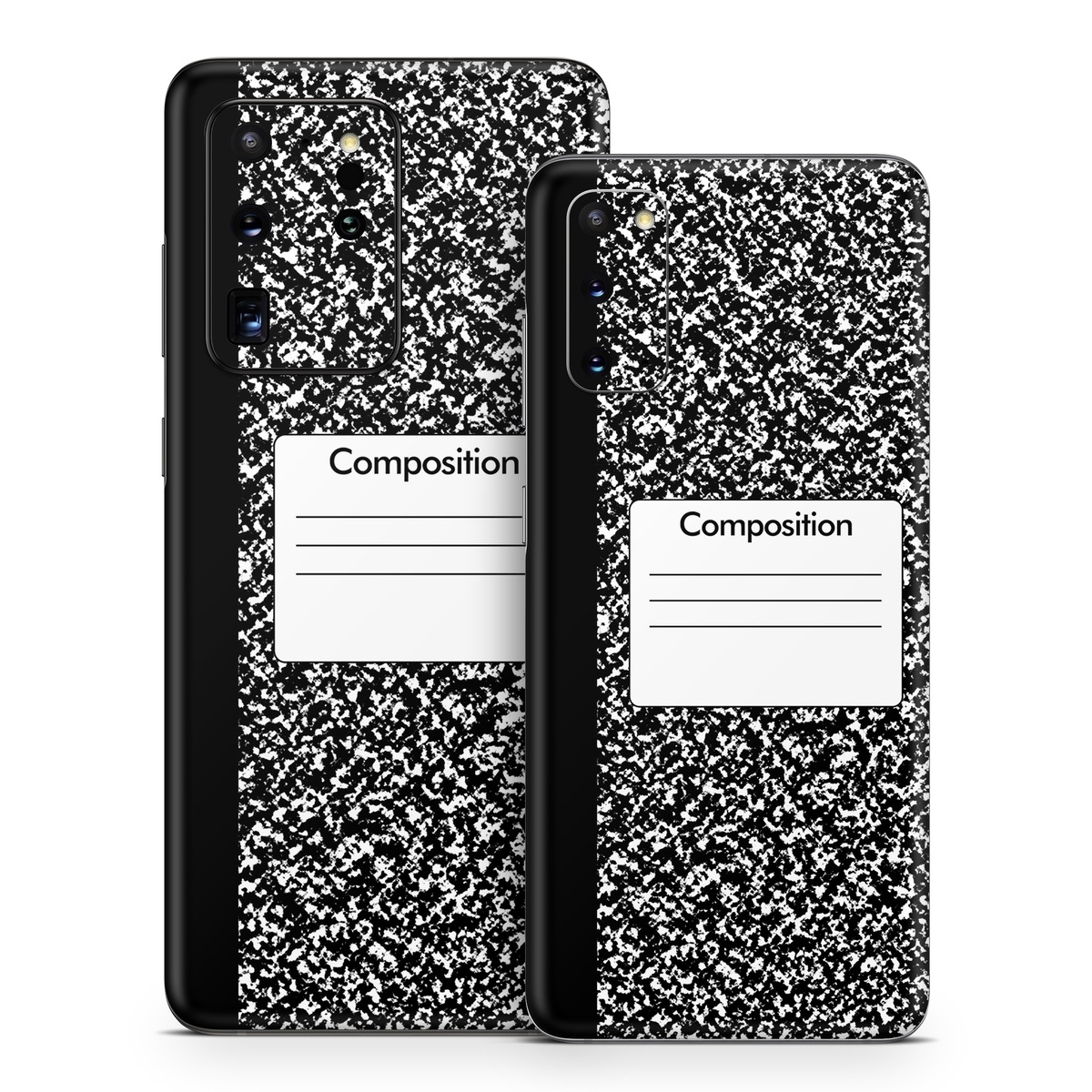 Samsung Galaxy S20 Series Skin design of Text, Font, Line, Pattern, Black-and-white, Illustration, with black, gray, white colors
