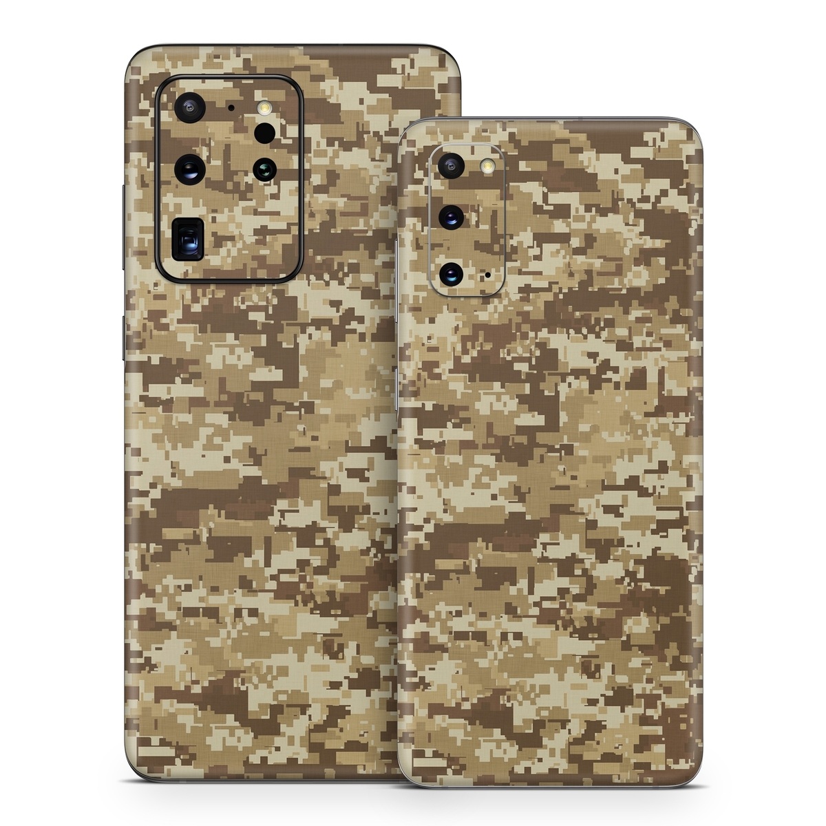 Samsung Galaxy S20 Series Skin design of Military camouflage, Brown, Pattern, Camouflage, Wall, Beige, Design, Textile, Uniform, Flooring, with brown colors