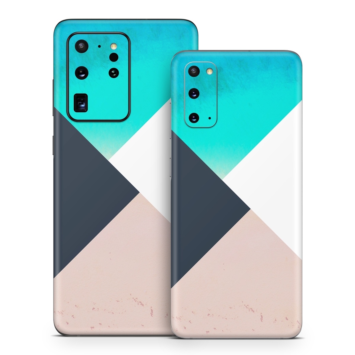 Samsung Galaxy S20 Series Skin design of Blue, Turquoise, Aqua, Line, Triangle, Design, Material property, Graphic design, Pattern, Architecture, with black, white, brown, blue colors
