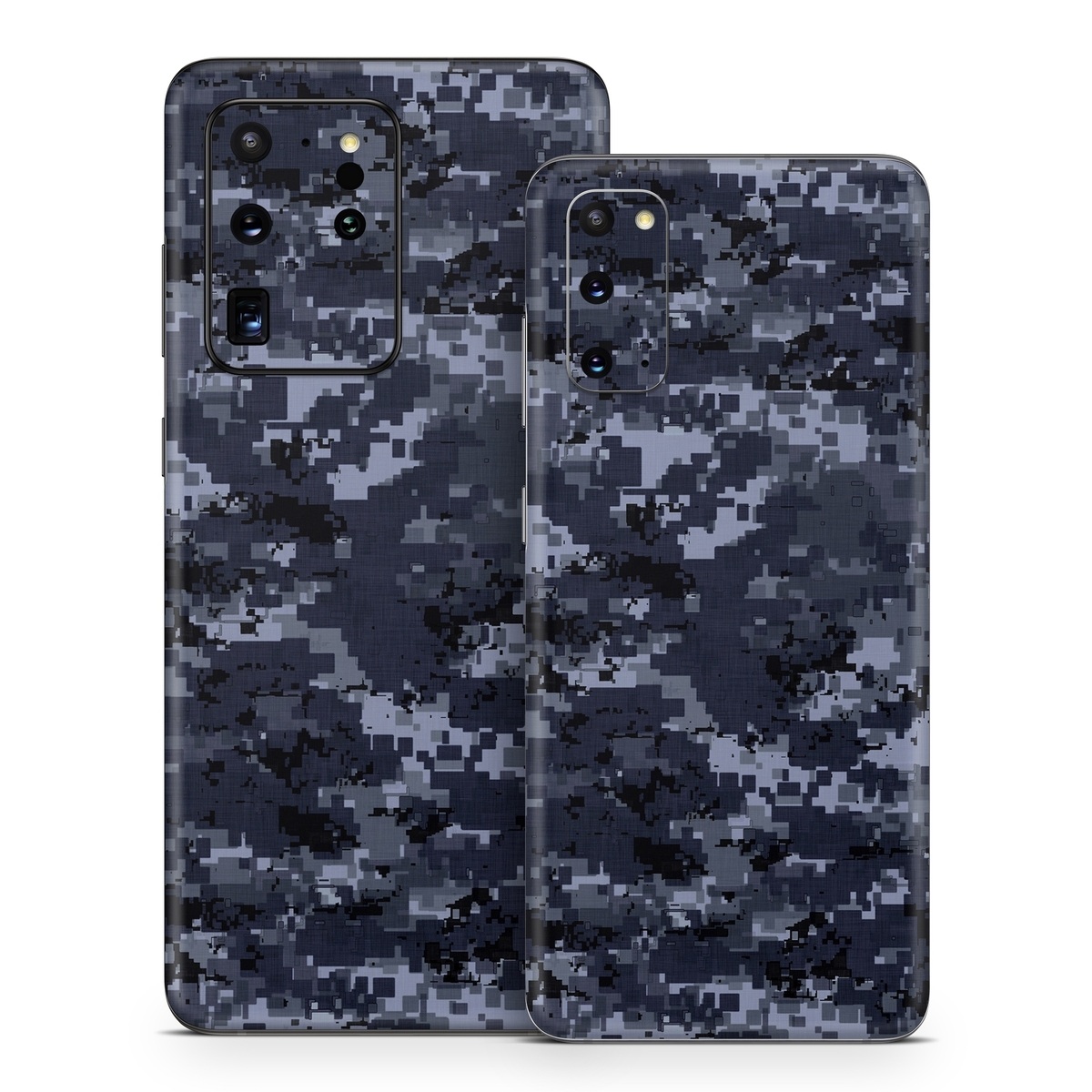 Samsung Galaxy S20 Series Skin design of Military camouflage, Black, Pattern, Blue, Camouflage, Design, Uniform, Textile, Black-and-white, Space, with black, gray, blue colors