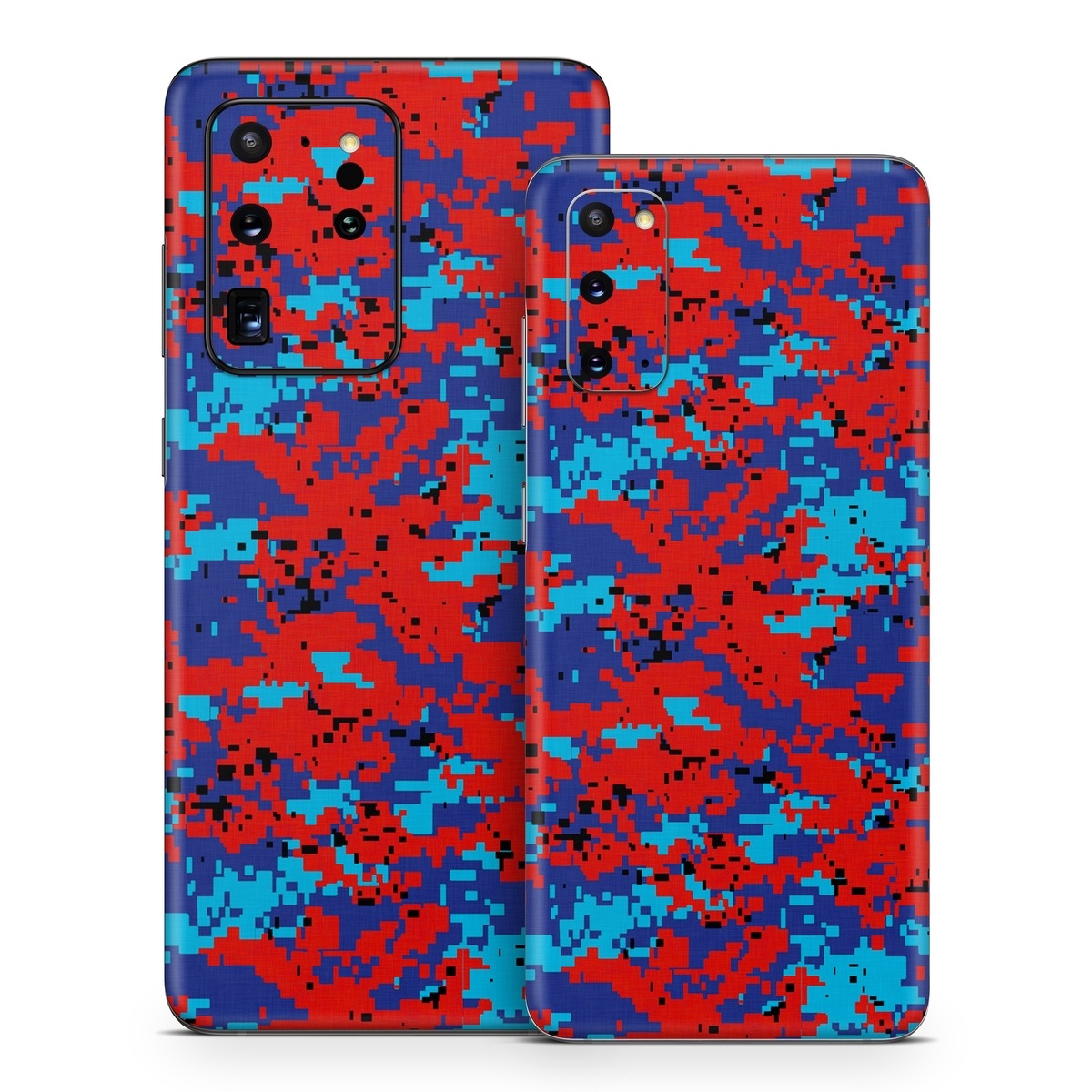 Samsung Galaxy S20 Series Skin design of Blue, Red, Pattern, Textile, Electric blue, with blue, red colors