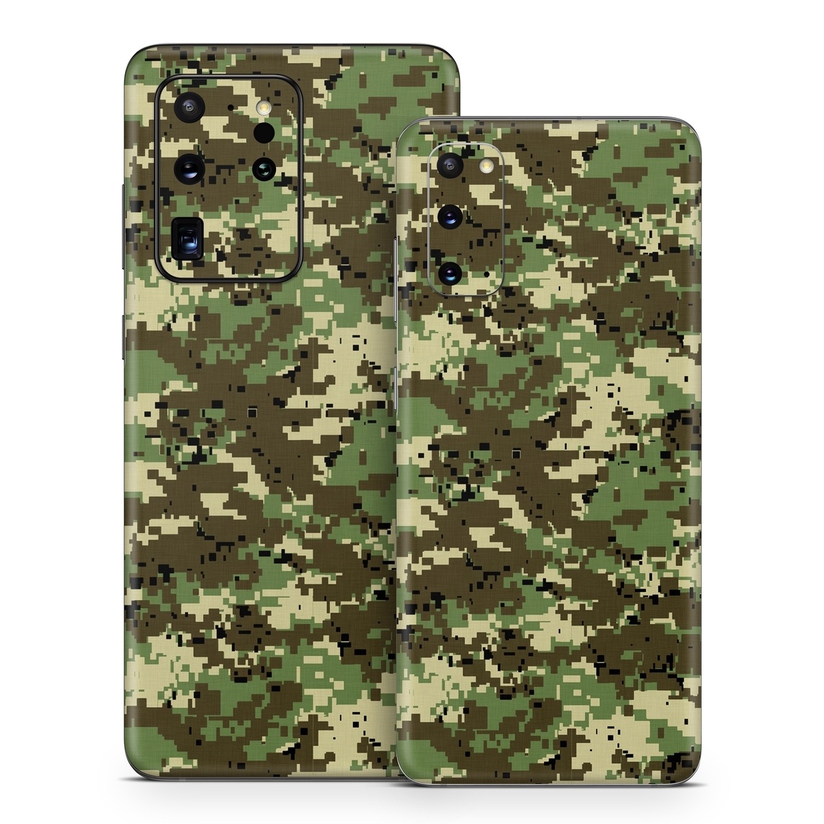 Samsung Galaxy S20 Series Skin design of Military camouflage, Pattern, Camouflage, Green, Uniform, Clothing, Design, Military uniform, with black, gray, green colors