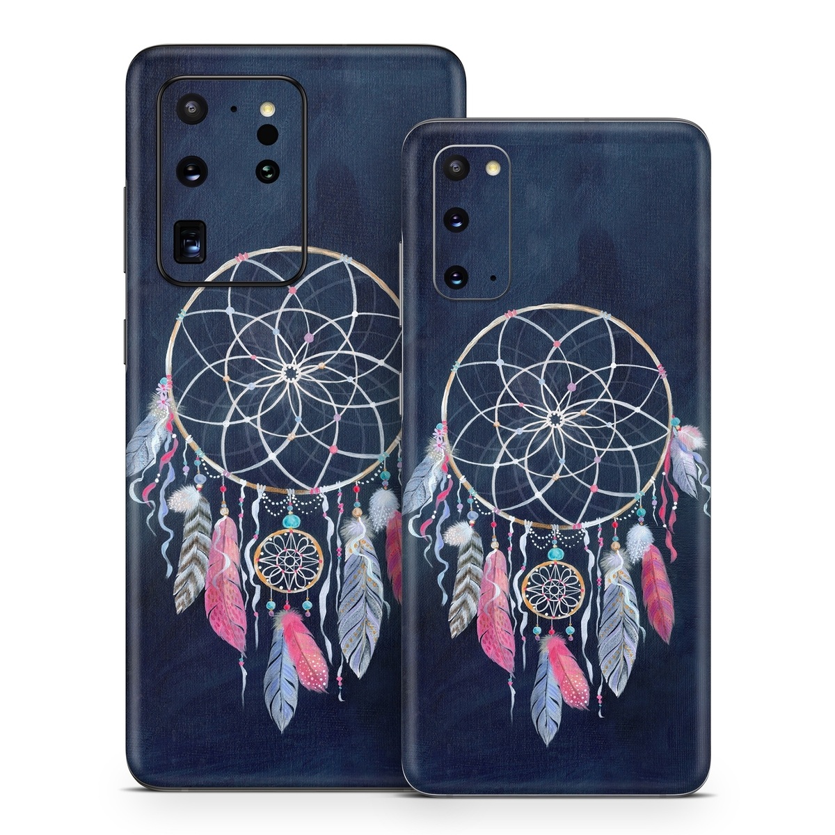 Samsung Galaxy S20 Series Skin design of Fashion accessory, Jewellery, Textile, Illustration, Turquoise, Art, Still life photography, with blue, white, pink, yellow, orange, blue colors
