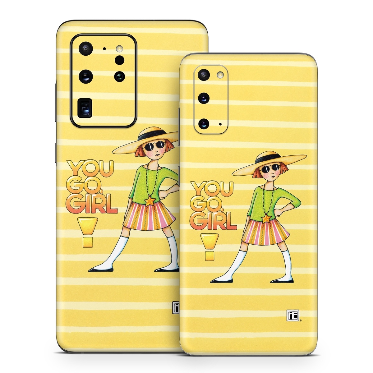 Samsung Galaxy S20 Series Skin design of Cartoon, Illustration, Clip art, Art, with orange, pink, yellow, green, gray, black colors