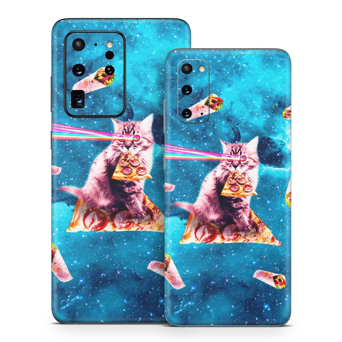 Samsung Galaxy S20 Series Skin design of Illustration, Organism, Graphic design, Art, Space, Fictional character, Extreme sport, Graphics, with blue, white, gray, yellow, red, orange colors