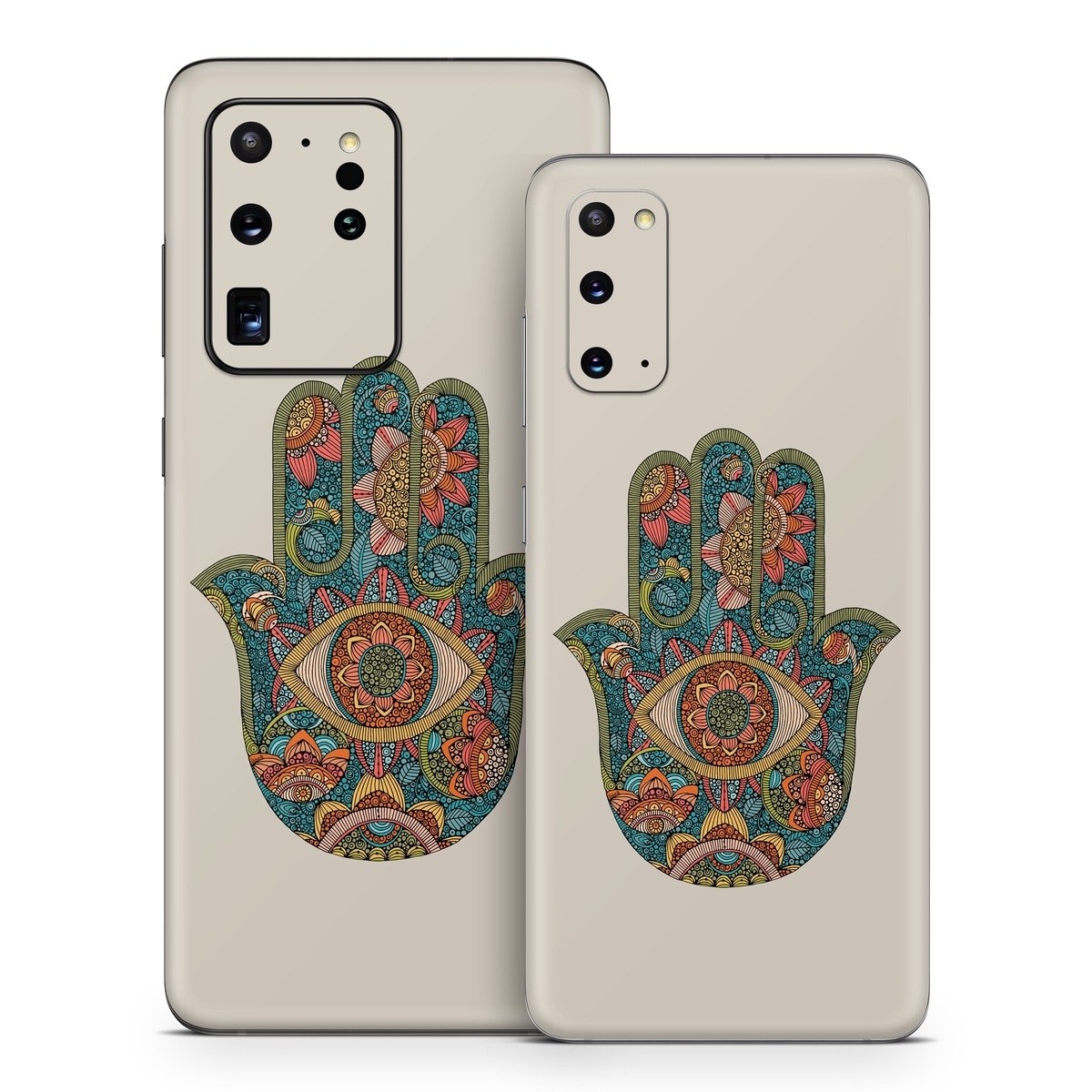 Samsung Galaxy S20 Series Skin design of Art, Pattern, Symmetry, Circle, Font, Visual arts, Illustration, Painting, Symbol, Drawing, with blue, red, yellow, orange, green colors