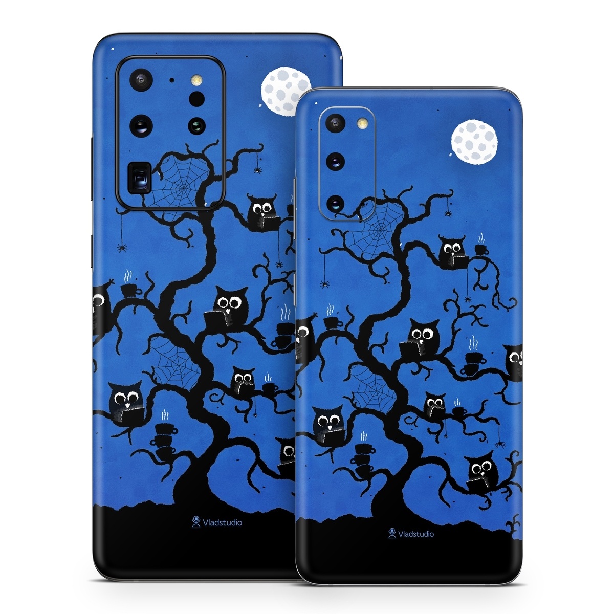 Samsung Galaxy S20 Series Skin design of Illustration, Organism, Pattern, with blue, black colors
