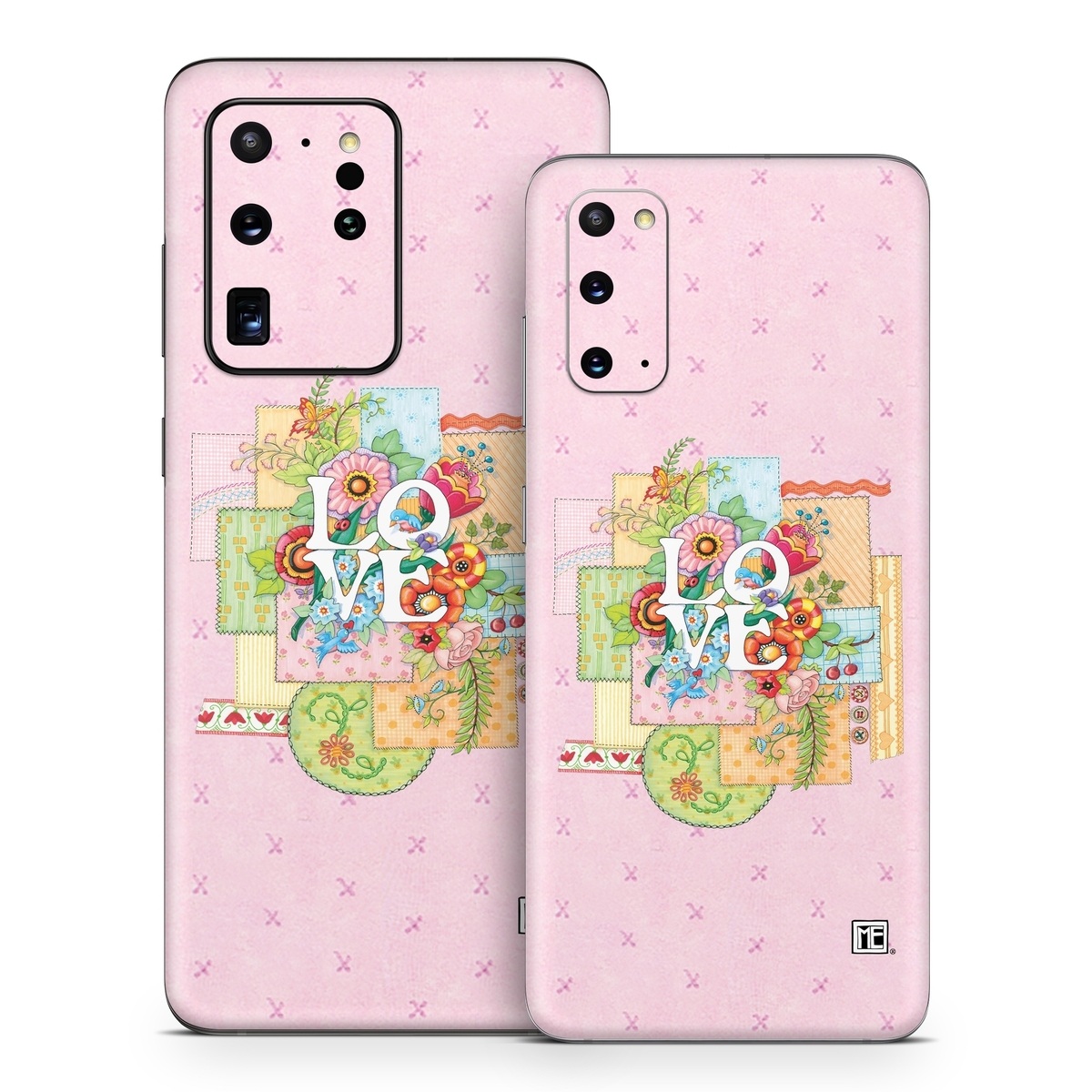 Samsung Galaxy S20 Series Skin design of Illustration, Graphics, Art, with pink, blue, white, orange, yellow, green, red colors