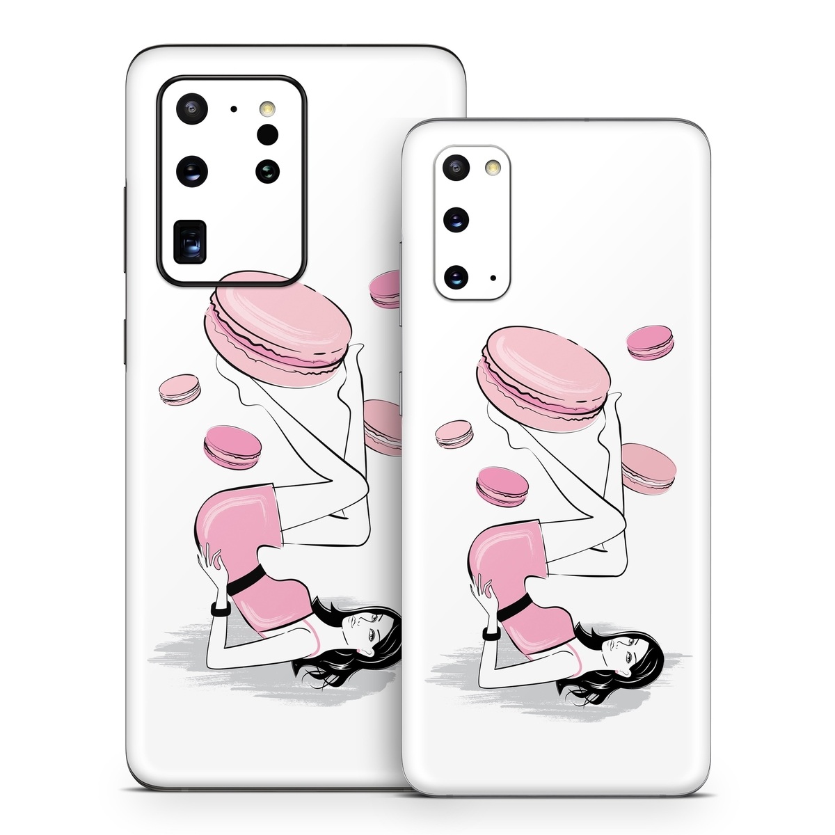 Samsung Galaxy S20 Series Skin design of Gesture, Pink, Cartoon, Happy, Art, Red, Font, Elbow, Magenta, Thumb, with white, black, pink, gray colors