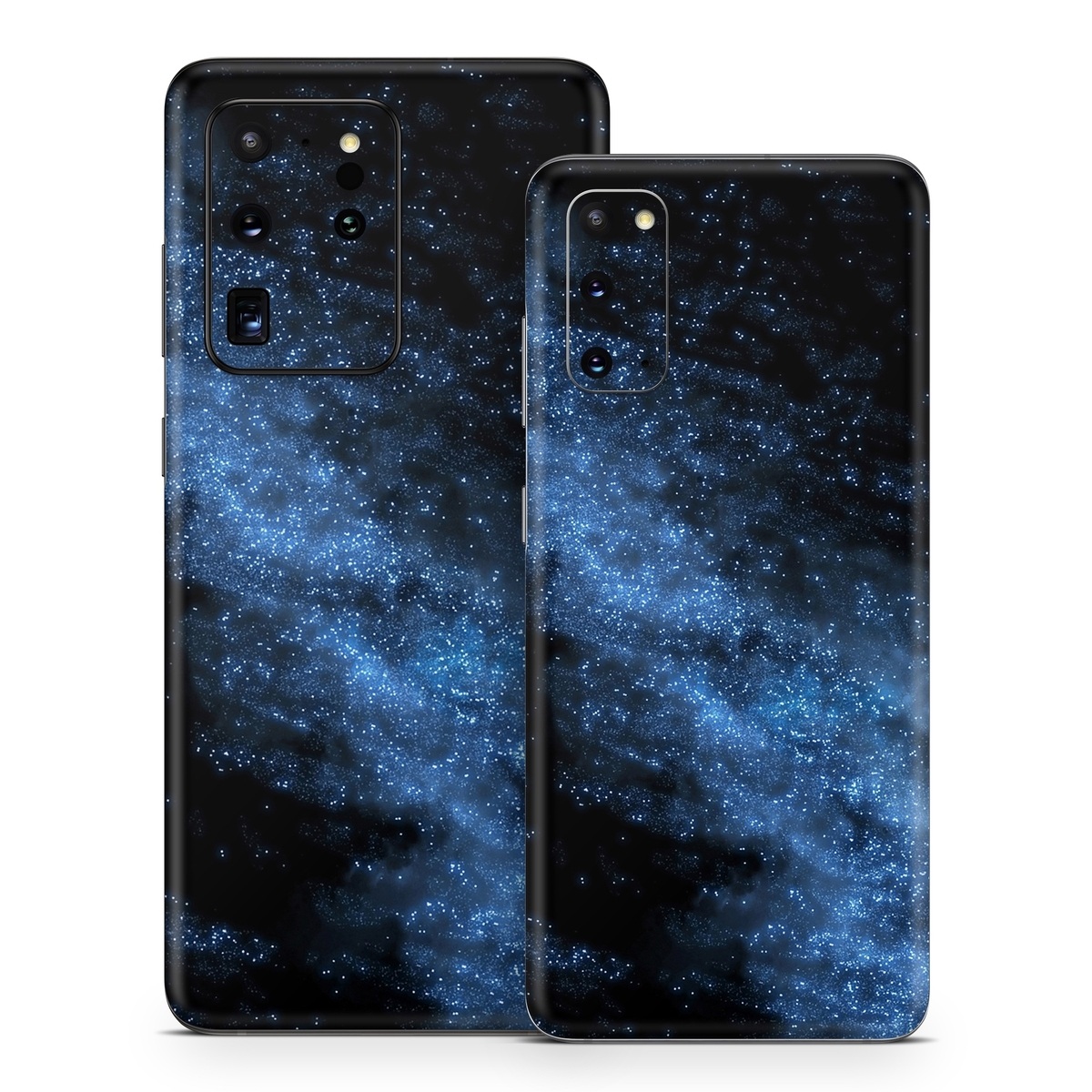 Samsung Galaxy S20 Series Skin design of Sky, Atmosphere, Black, Blue, Outer space, Atmospheric phenomenon, Astronomical object, Darkness, Universe, Space, with black, blue colors