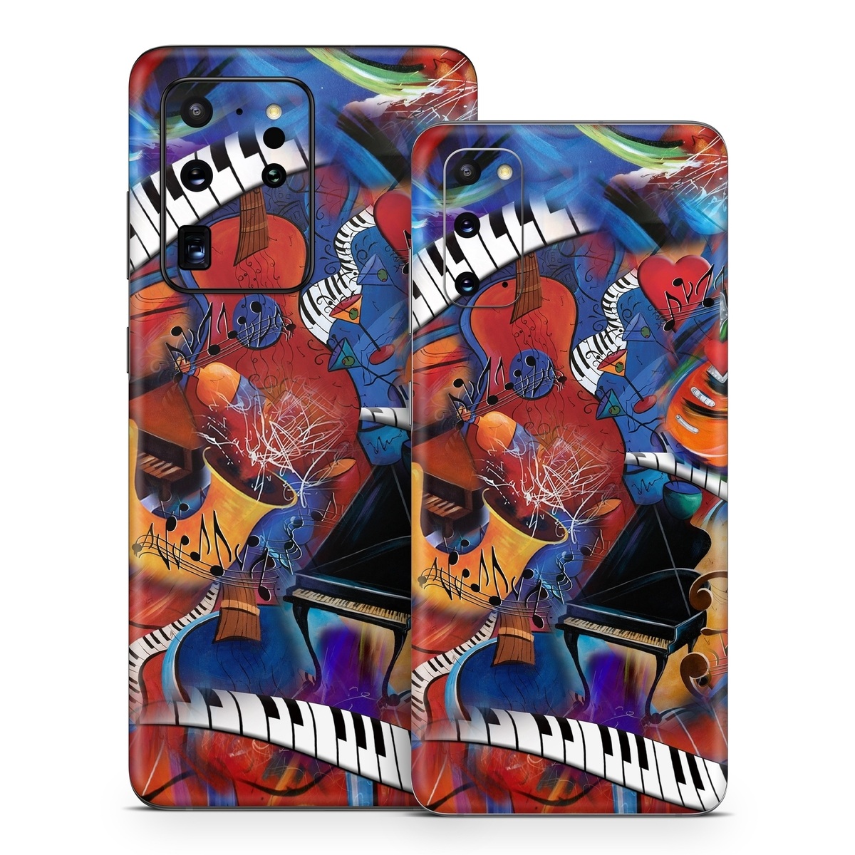 Samsung Galaxy S20 Series Skin design of Art, Graffiti, Mural, Modern art, Street art, Psychedelic art, Fictional character, Graphic design, Visual arts, Animated cartoon, with black, red, blue, gray, green colors