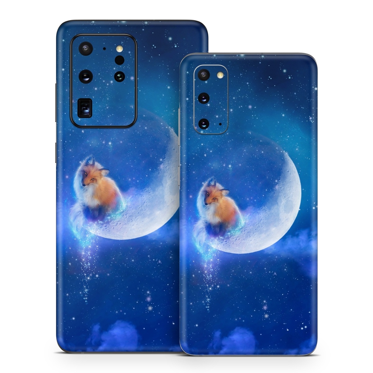 Samsung Galaxy S20 Series Skin design of Sky, Atmosphere, Astronomical object, Outer space, Space, Universe, Illustration, Nebula, Galaxy, Fictional character, with blue, black, gray colors