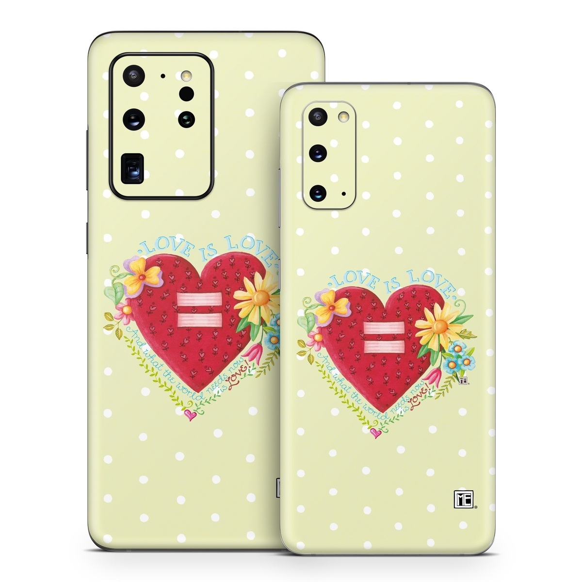 Samsung Galaxy S20 Series Skin design of Heart, Illustration, Pattern, Love, Valentine's day, Visual arts, Art, Graphic design, with red, blue, yellow, orange, purple, green, pink colors