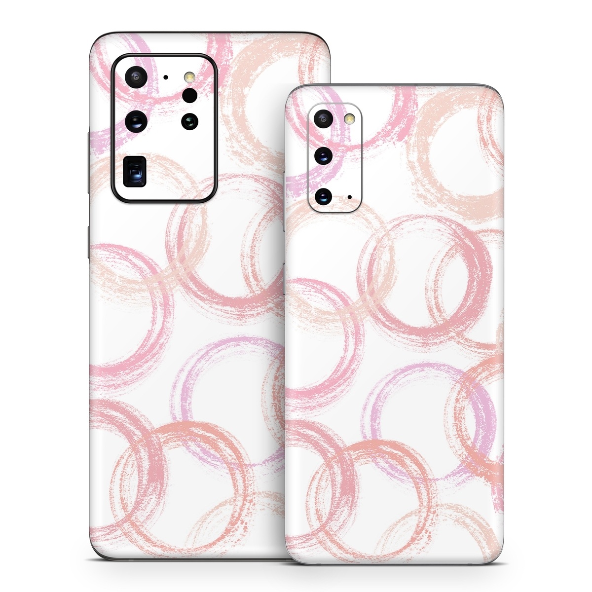Samsung Galaxy S20 Series Skin design of Purple, Textile, Pink, Motif, Violet, Material property, Magenta, Art, Circle, Font, with pink, white colors