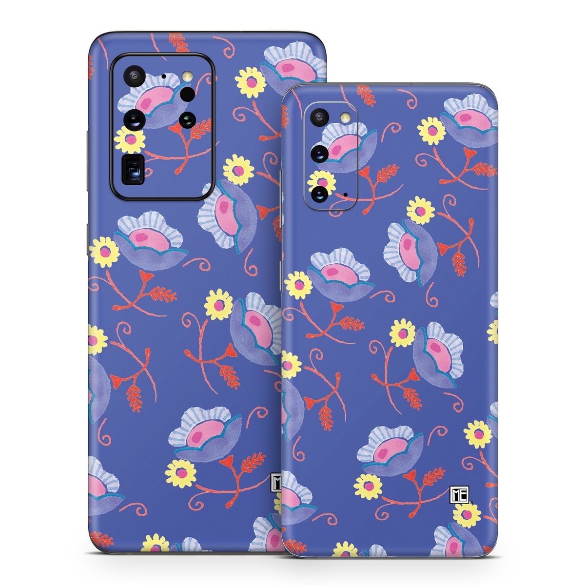 Samsung Galaxy S20 Series Skin design of Azure, Textile, Rectangle, Art, Aqua, Painting, Pattern, Electric blue, Font, Visual arts, with purple, red, yellow, pink colors