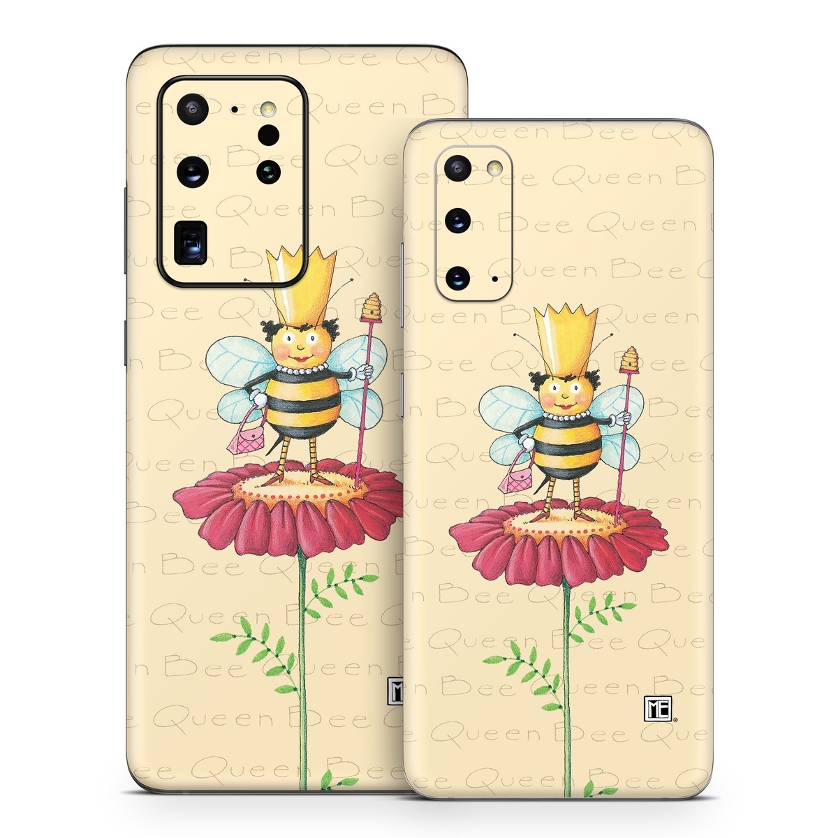 Samsung Galaxy S20 Series Skin design of Cartoon, Cut flowers, Flower, Clip art, Plant, Fictional character, Illustration, Wildflower, Plant stem, Drawing, with pink, gray, red, orange, green colors