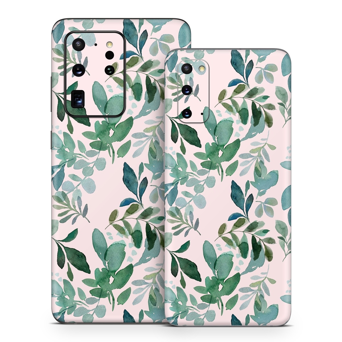 Samsung Galaxy S20 Series Skin design of Pattern, Green, Leaf, Design, Plant, Tree, Military camouflage, with white, green, blue colors