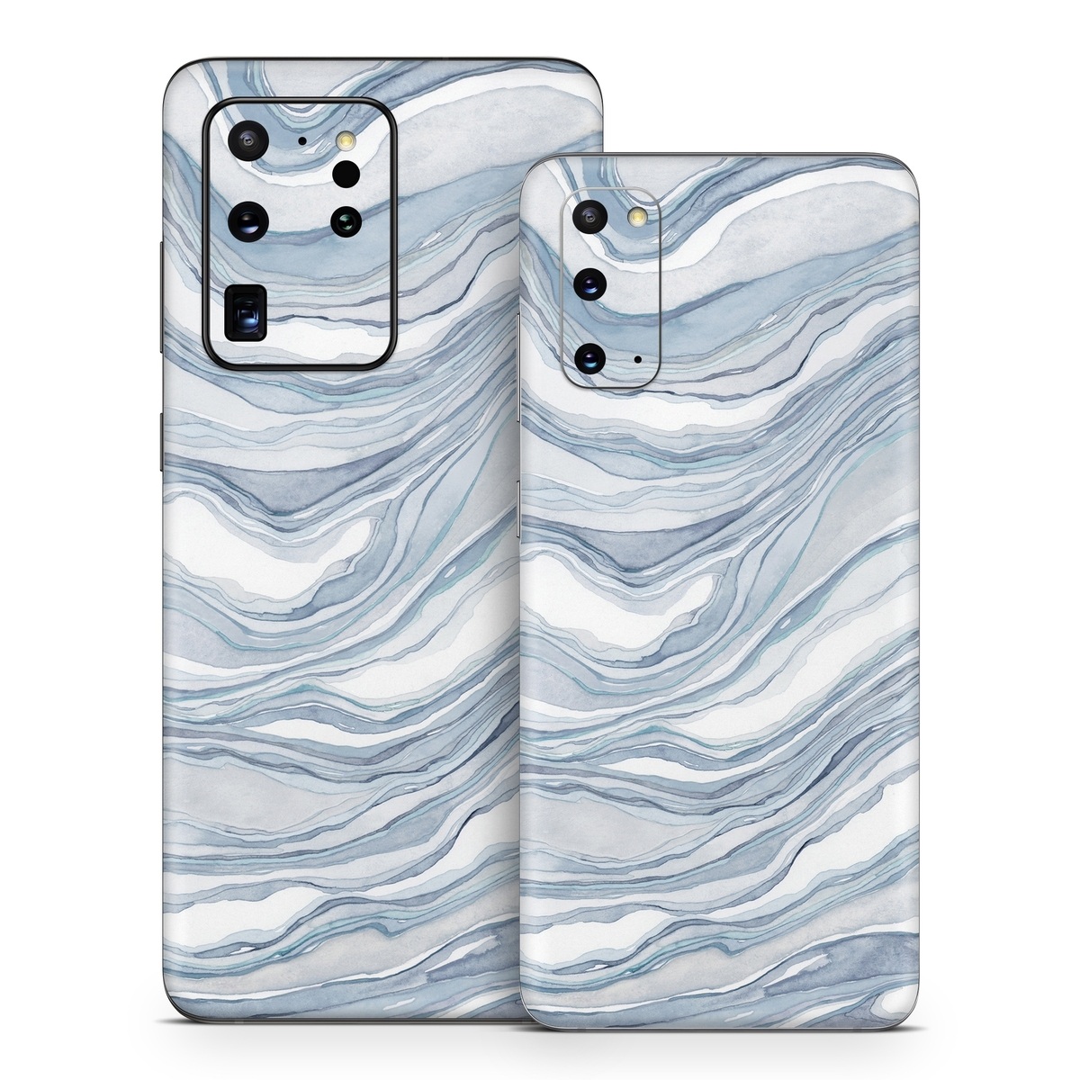 Samsung Galaxy S20 Series Skin design of Water, Liquid, Azure, Fluid, Grey, Aqua, Pattern, Wind wave, Electric blue, Wind, with blue, white colors