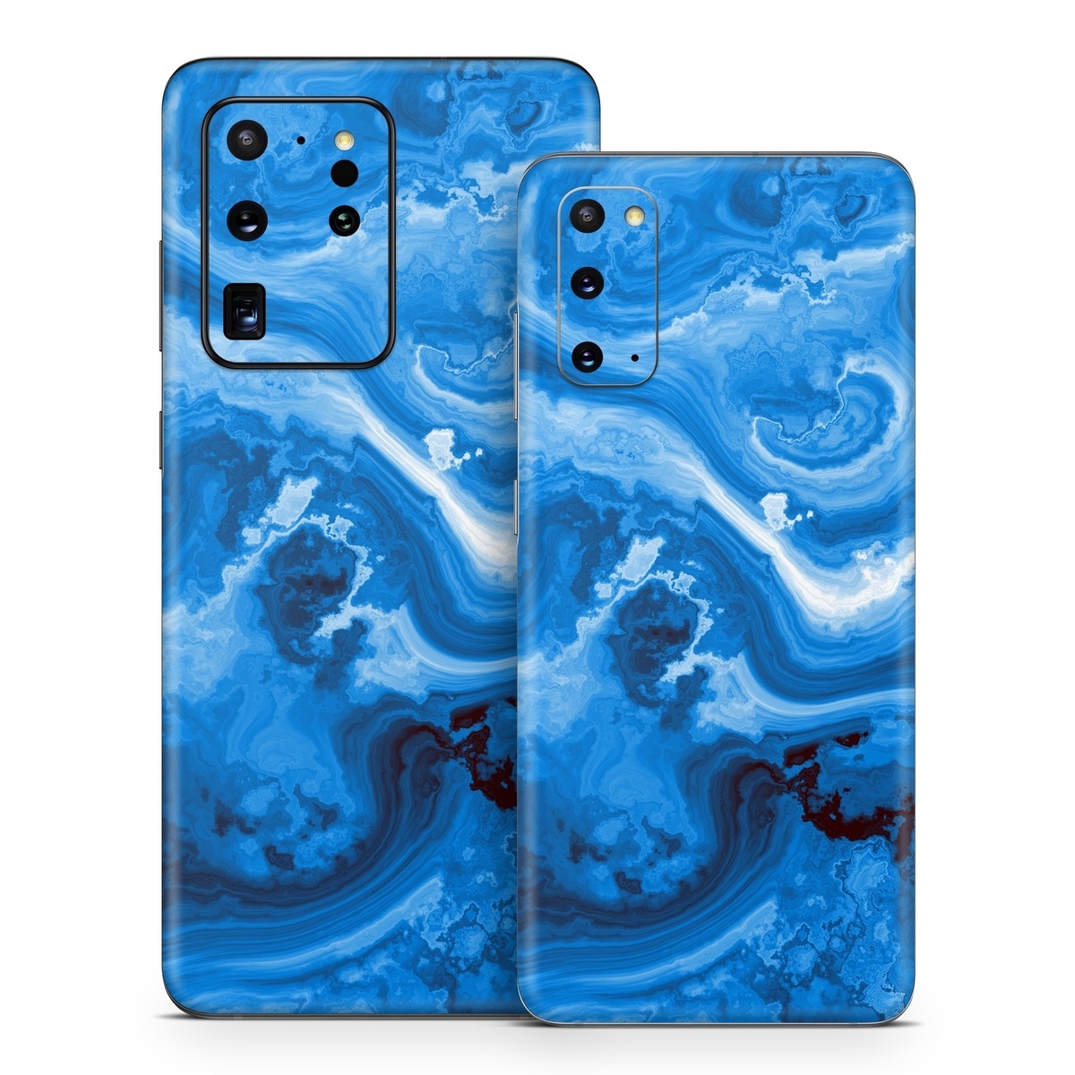Samsung Galaxy S20 Series Skin design of Blue, Water, Aqua, Azure, Turquoise, Pattern, Liquid, Wave, Electric blue, Design, with blue, white, black colors