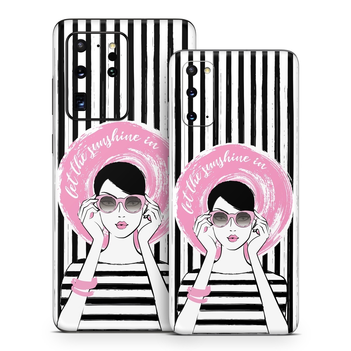 Samsung Galaxy S20 Series Skin design of Organ, Vision care, Purple, Pink, Violet, Font, Eyewear, Magenta, Line, Art, with black, white, pink, gray colors