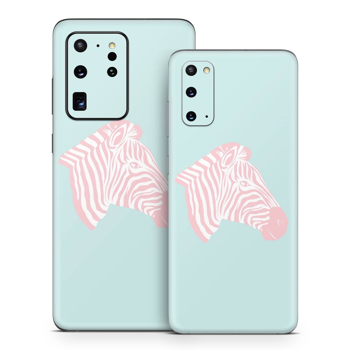 Samsung Galaxy S20 Series Skin design of Sleeve, Fin, Art, Terrestrial animal, Snout, Painting, Fish, Marine biology, Magenta, Pattern, with pink, white, blue colors