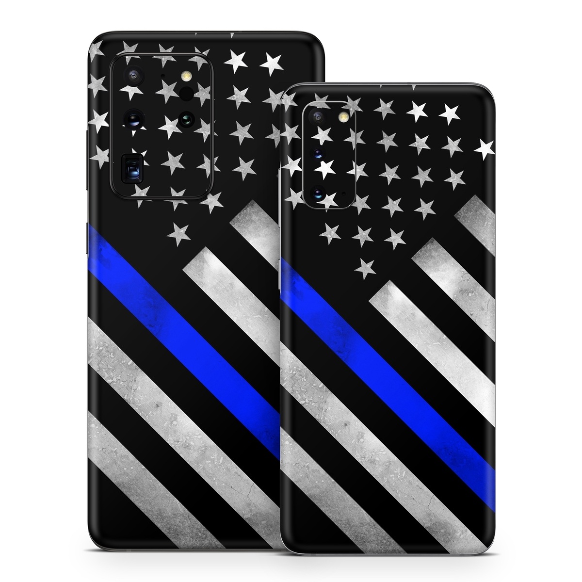 Samsung Galaxy S20 Series Skin design of Flag of the united states, Flag, Cobalt blue, Pattern, Line, Black-and-white, Design, Monochrome, Electric blue, Parallel, with black, white, gray, blue colors
