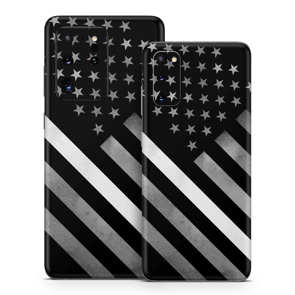 Samsung Galaxy S20 Series Skin design of Black, Black-and-white, Pattern, Monochrome Photography, Line, Flag Of The United States, Monochrome, Flag, Design, Font, Photography, Style, Parallel, with black, white, gray colors