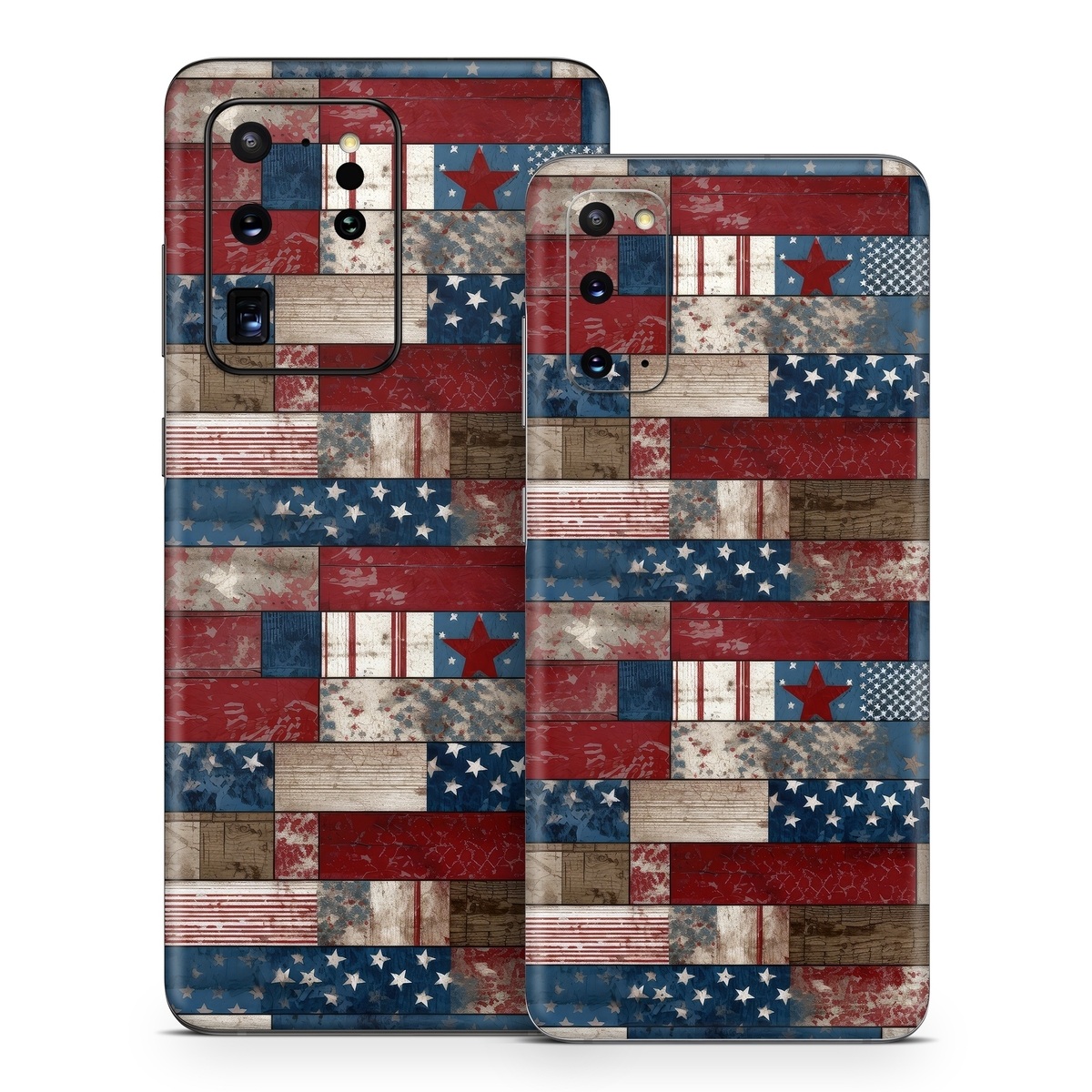 Samsung Galaxy S20 Series Skin design of Photograph, White, Blue, Rectangle, Azure, Textile, Creative arts, Red, Line, Art, with red, blue, white, brown, gray, black colors