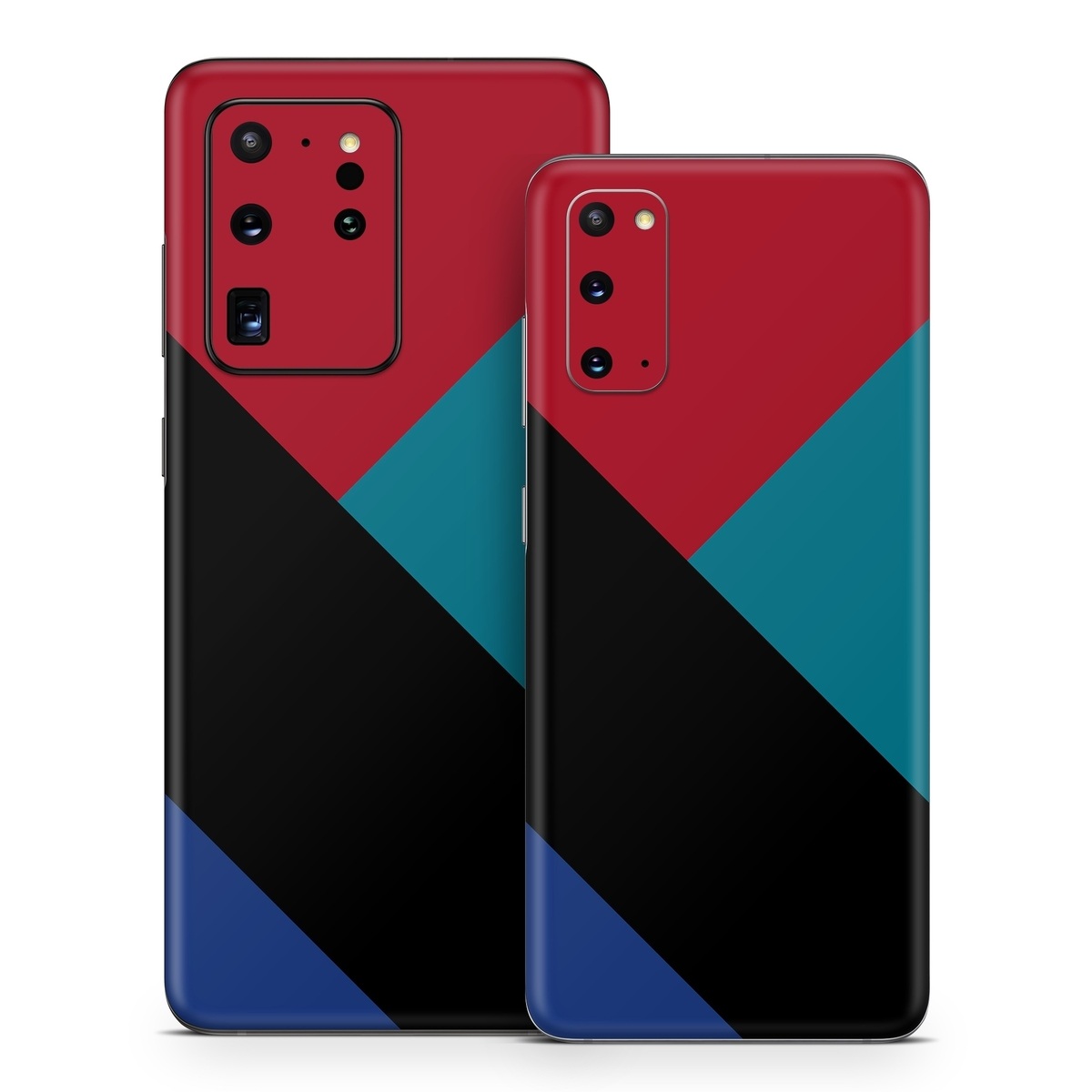 Samsung Galaxy S20 Series Skin design of Blue, Green, Turquoise, Azure, Teal, Electric blue, Line, Pattern, Design, Graphic design, with black, blue, red colors