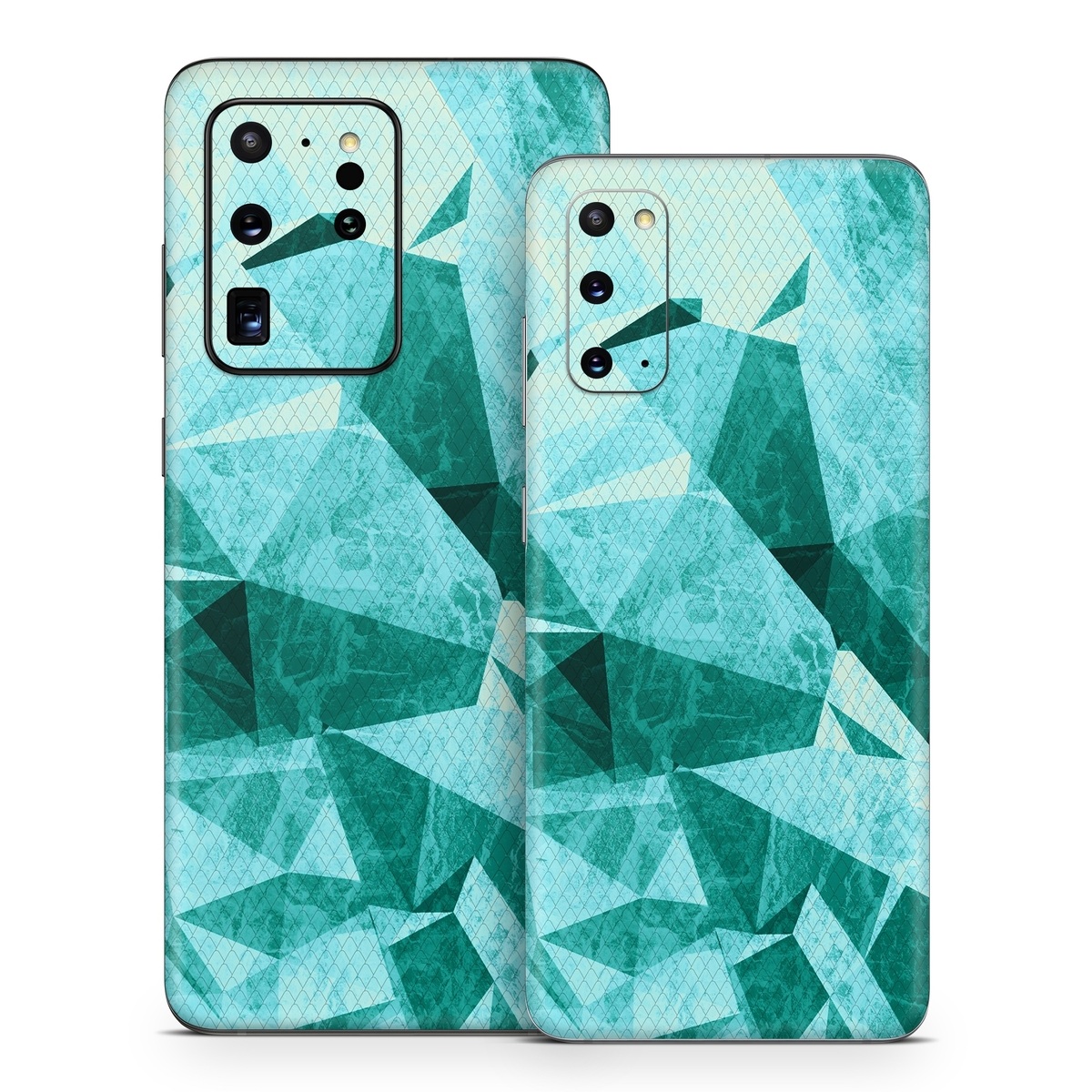 Samsung Galaxy S20 Series Skin design of Aqua, Blue, Pattern, Turquoise, Illustration, Teal, Design, Line, Graphic design, with blue colors