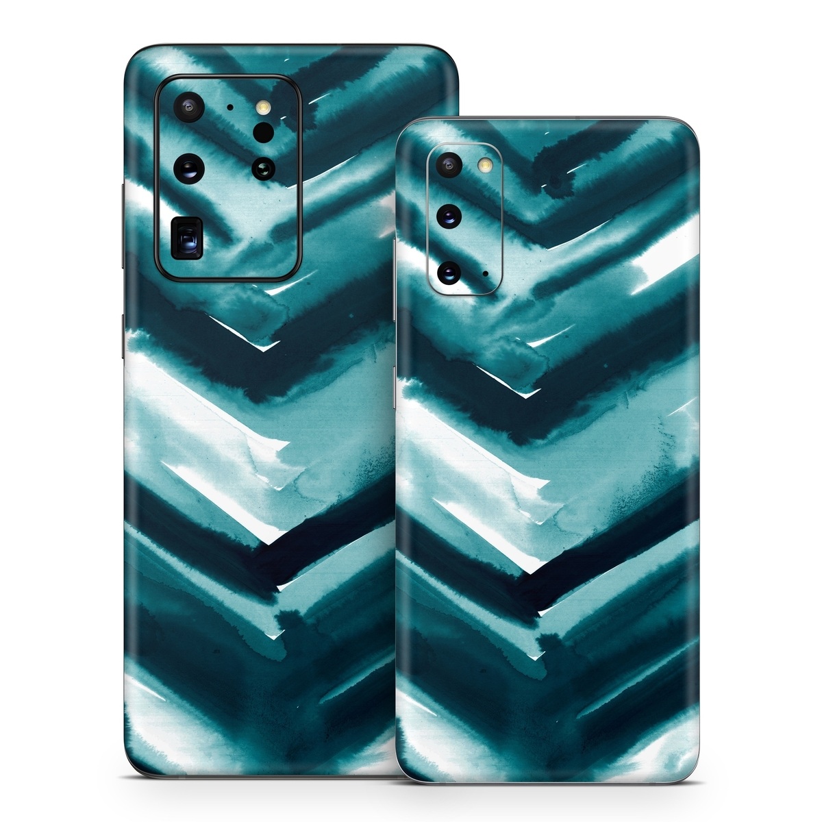 Samsung Galaxy S20 Series Skin design of Blue, Green, Turquoise, Aqua, Teal, Photography, Pattern, with blue, white, black colors