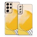 Abstract Yellow Samsung Galaxy S21 Series Skin