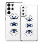 Blue Eyes Samsung Galaxy S21 Series Skin