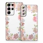 Blush Flower Frame Samsung Galaxy S21 Series Skin