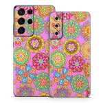 Bright Flowers Samsung Galaxy S21 Series Skin