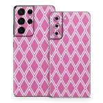 Pink Checks Samsung Galaxy S21 Series Skin