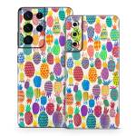 Colorful Pineapples Samsung Galaxy S21 Series Skin
