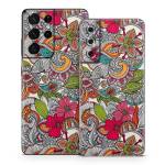 Doodles Color Samsung Galaxy S21 Series Skin