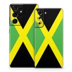 Jamaican Flag Samsung Galaxy S21 Series Skin