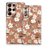 Fresh Flowers Copper Samsung Galaxy S21 Series Skin